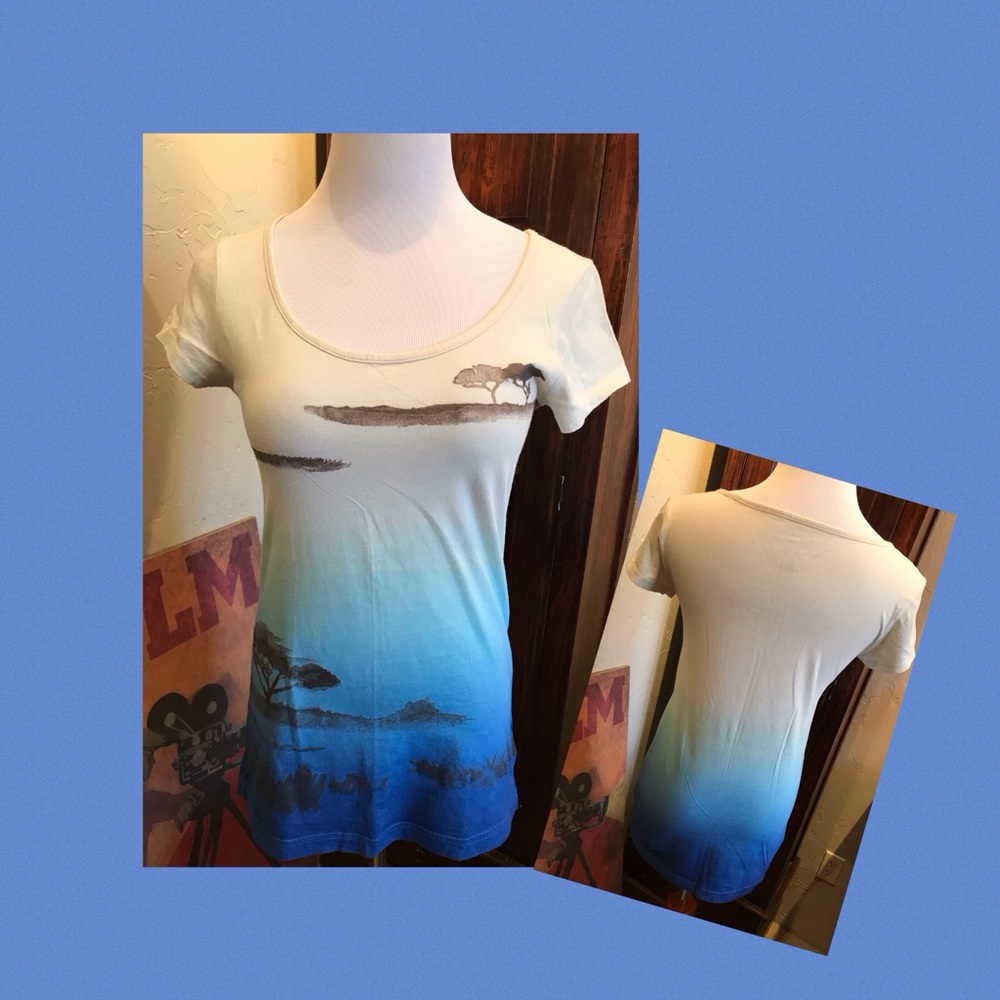 Old Navy Ombré Scenic Tee